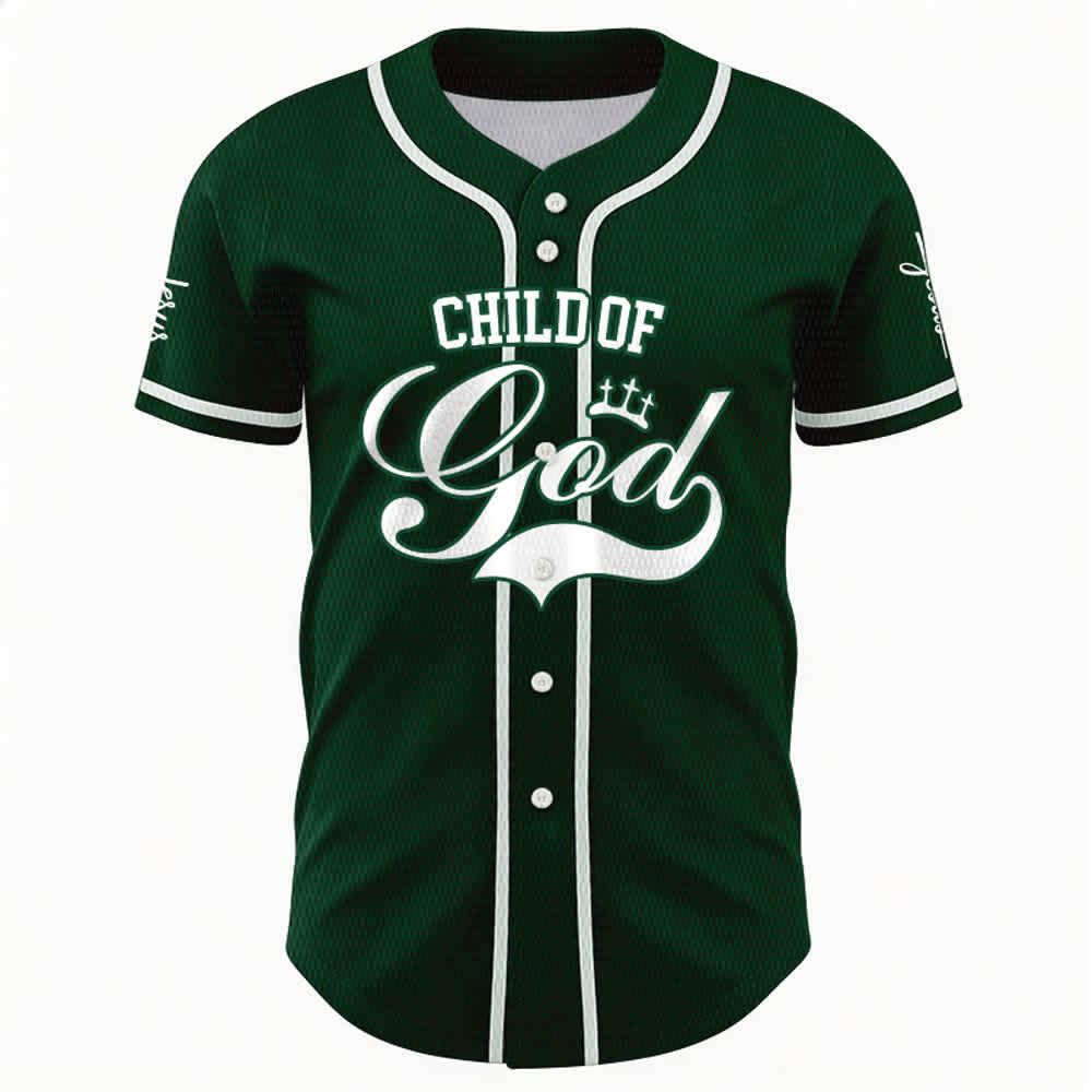Christianartworkshop Child Of God Personalized Name Number Unisex Custom Baseball Jersey - image 49