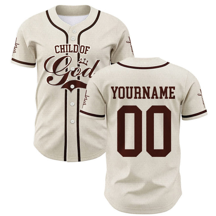 Christianartworkshop Child Of God Personalized Name Number Unisex Custom Baseball Jersey - image 56