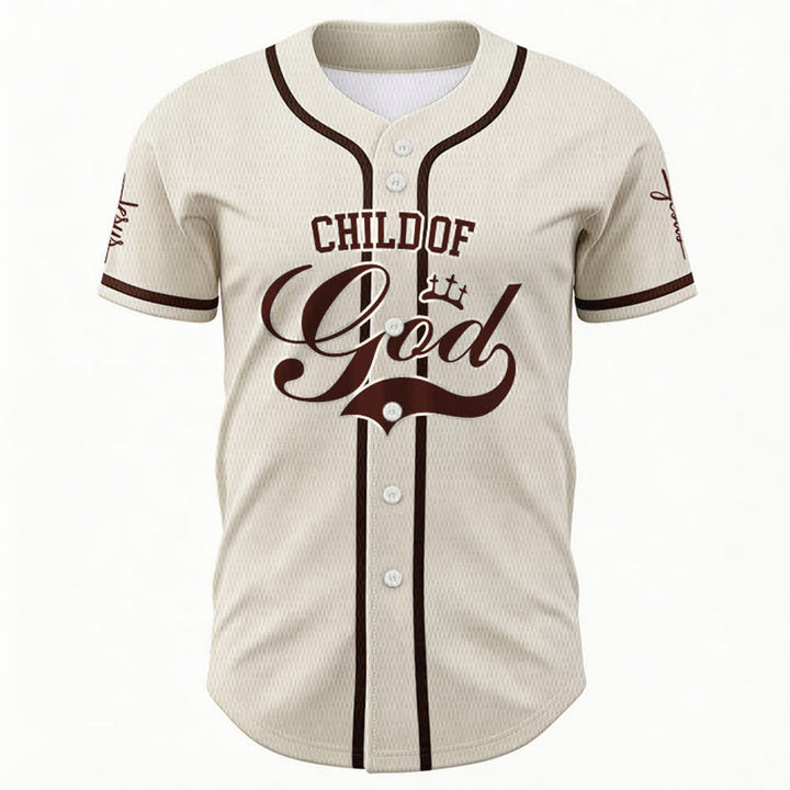Christianartworkshop Child Of God Personalized Name Number Unisex Custom Baseball Jersey - image 57