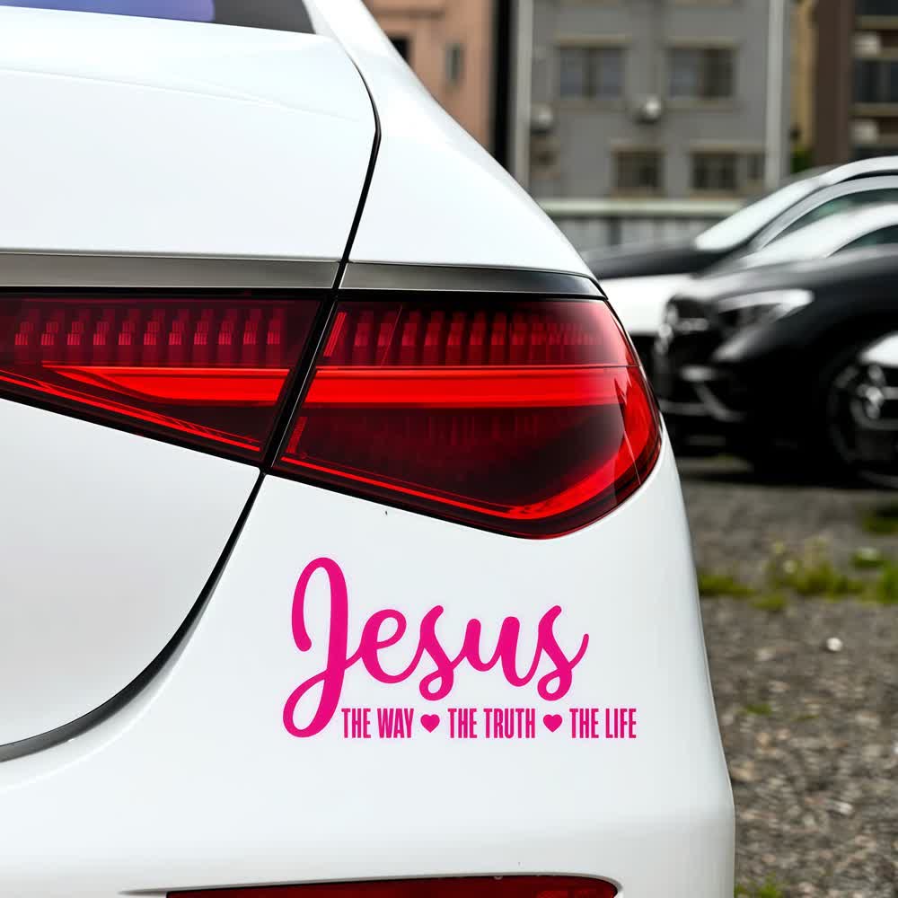 Christianartworkshop Jesus The Way The Truth The Life Religious Faith Car Sticker - image 8