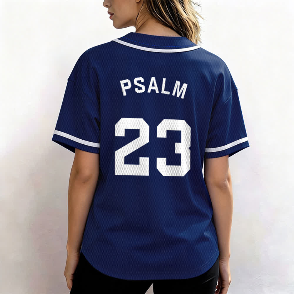 Christianartworkshop Retro Sport Style Psalm 23 Unisex Baseball Jersey - image 6
