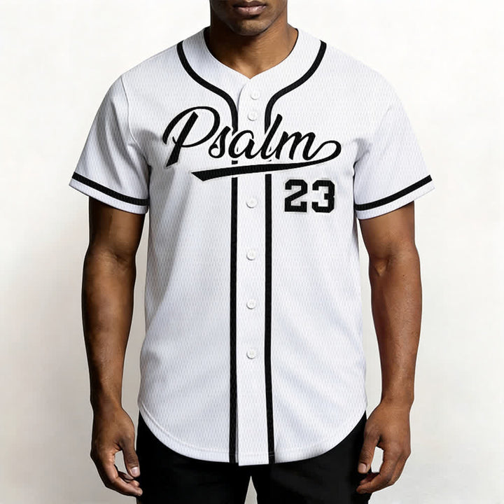 Christianartworkshop Retro Sport Style Psalm 23 Unisex Baseball Jersey - image 10