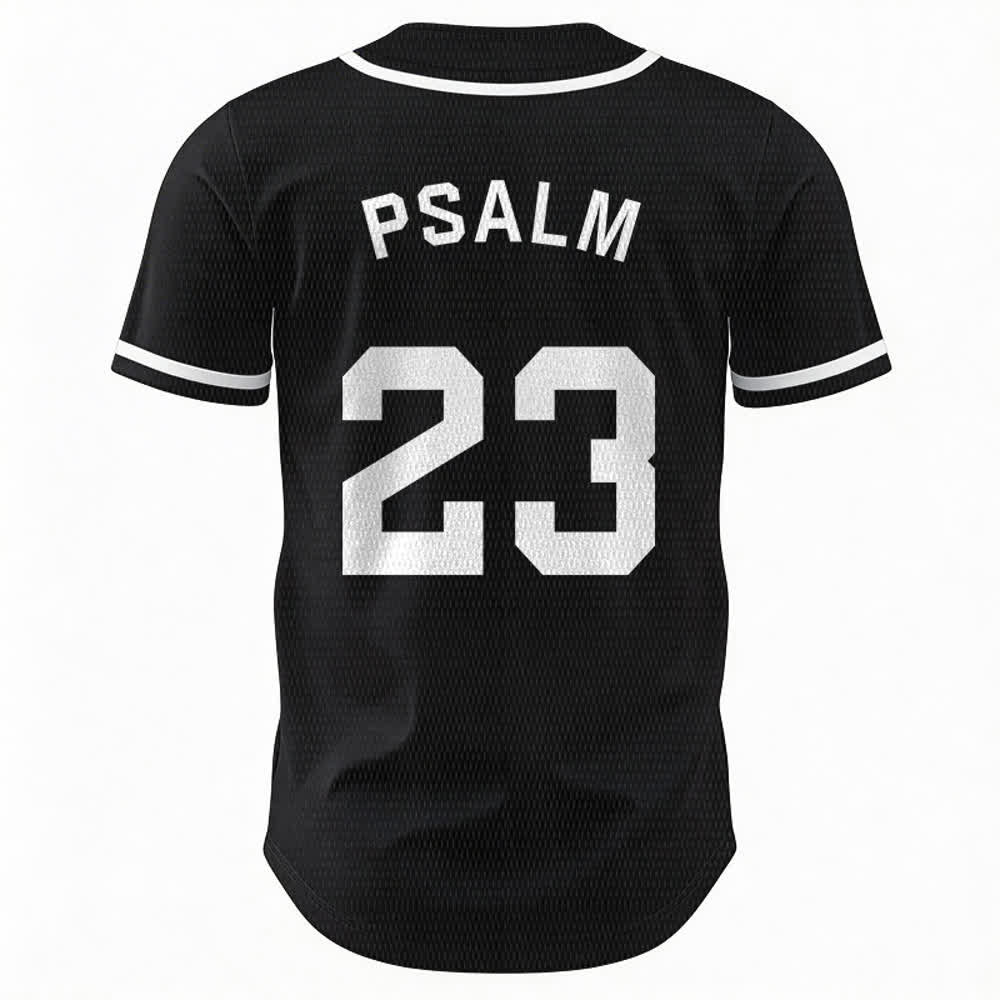 Christianartworkshop Retro Sport Style Psalm 23 Unisex Baseball Jersey - image 16