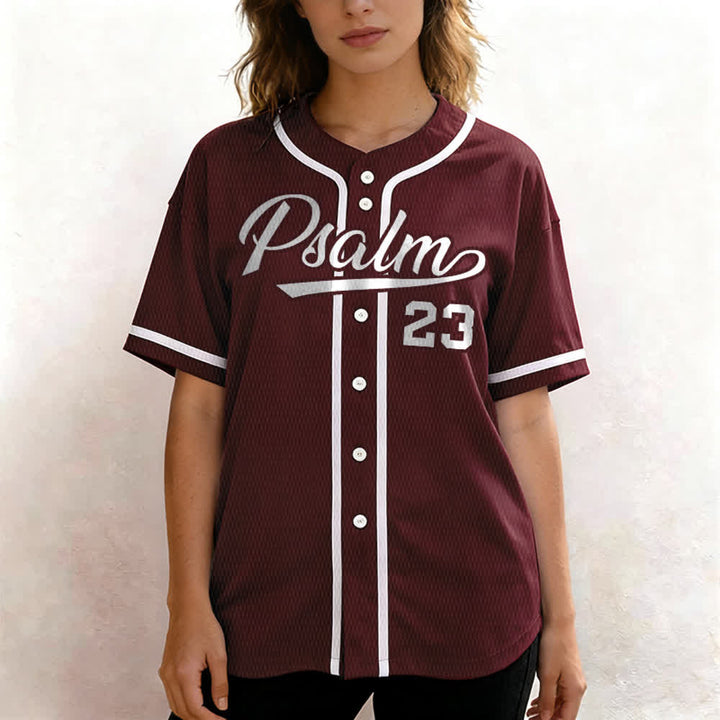 Christianartworkshop Retro Sport Style Psalm 23 Unisex Baseball Jersey - image 31