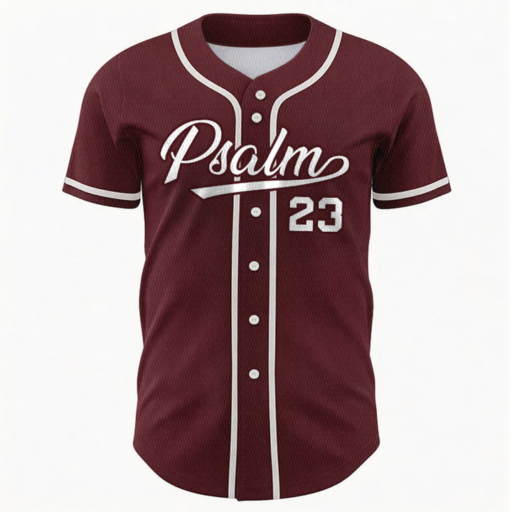 Christianartworkshop Retro Sport Style Psalm 23 Unisex Baseball Jersey - image 29