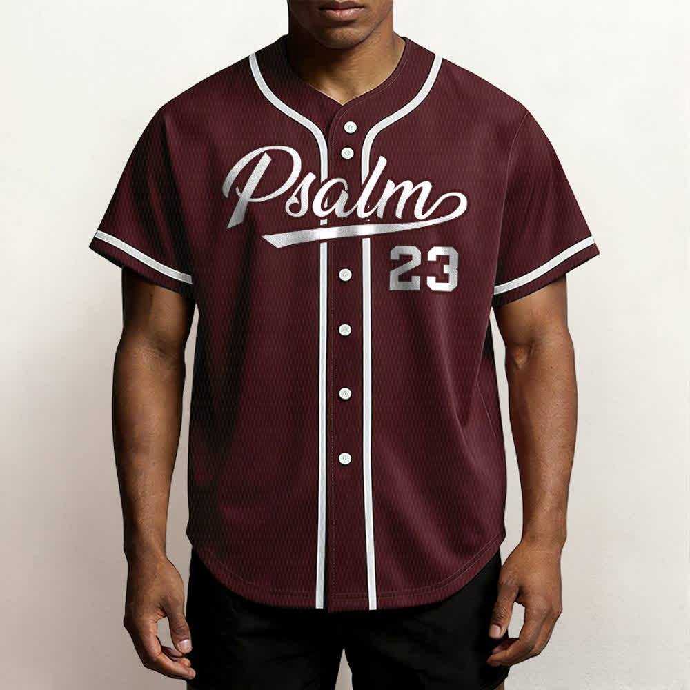 Christianartworkshop Retro Sport Style Psalm 23 Unisex Baseball Jersey - image 33