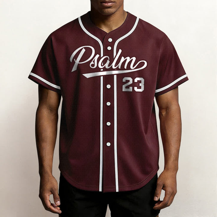 Christianartworkshop Retro Sport Style Psalm 23 Unisex Baseball Jersey - image 33
