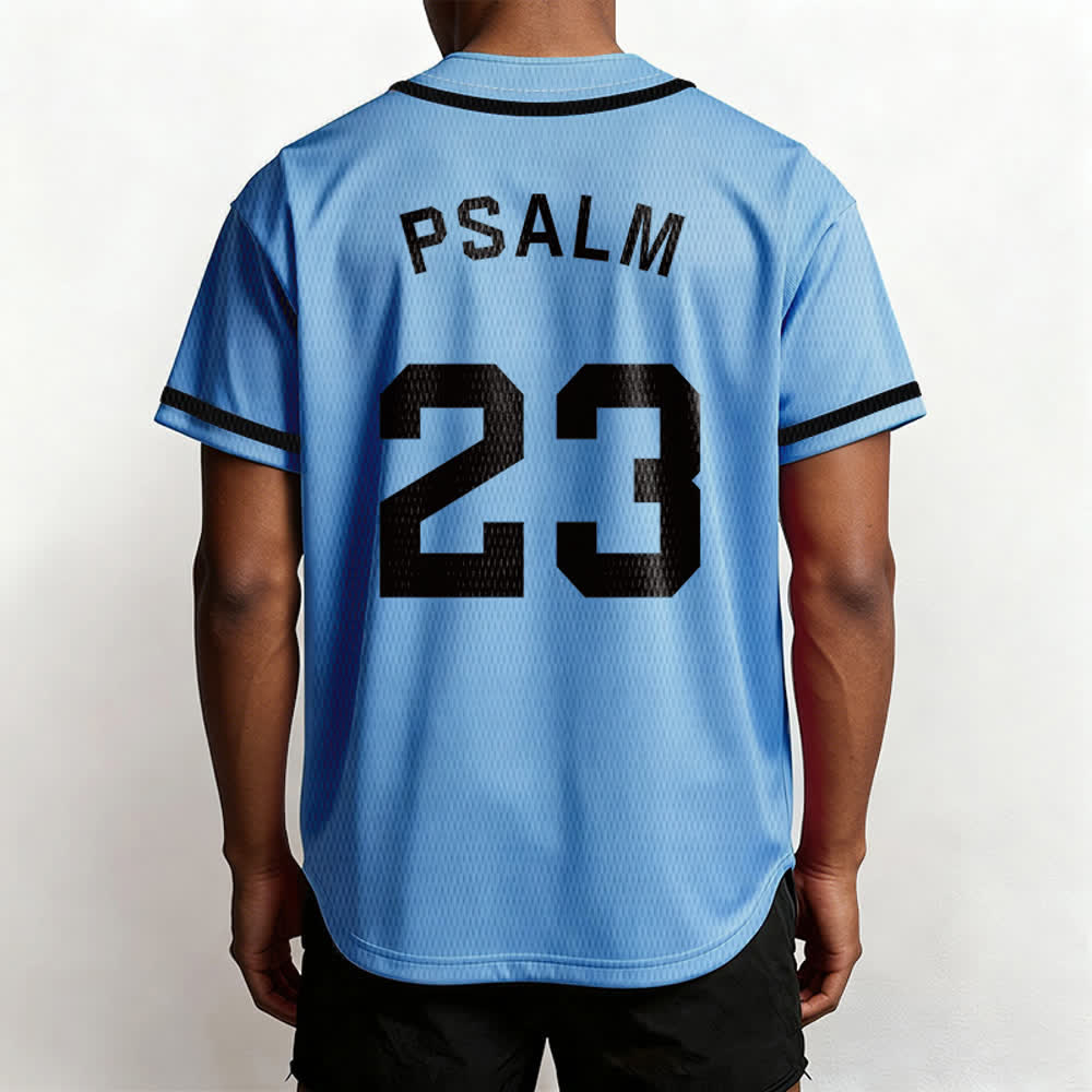 Christianartworkshop Retro Sport Style Psalm 23 Unisex Baseball Jersey - image 39