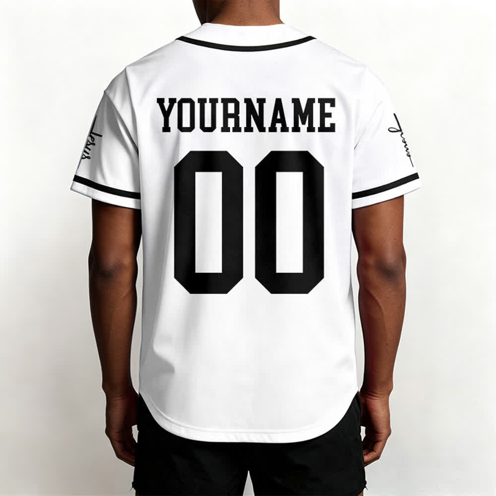 Christianartworkshop Bold Team Jesus Custom Name Number Unisex Custom Baseball Jersey - image 14