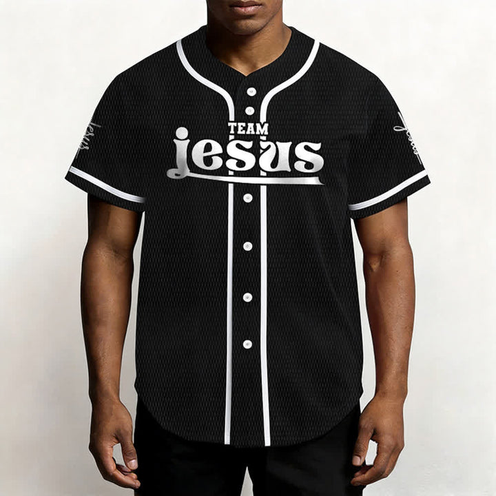 Christianartworkshop Bold Team Jesus Custom Name Number Unisex Custom Baseball Jersey - image 21