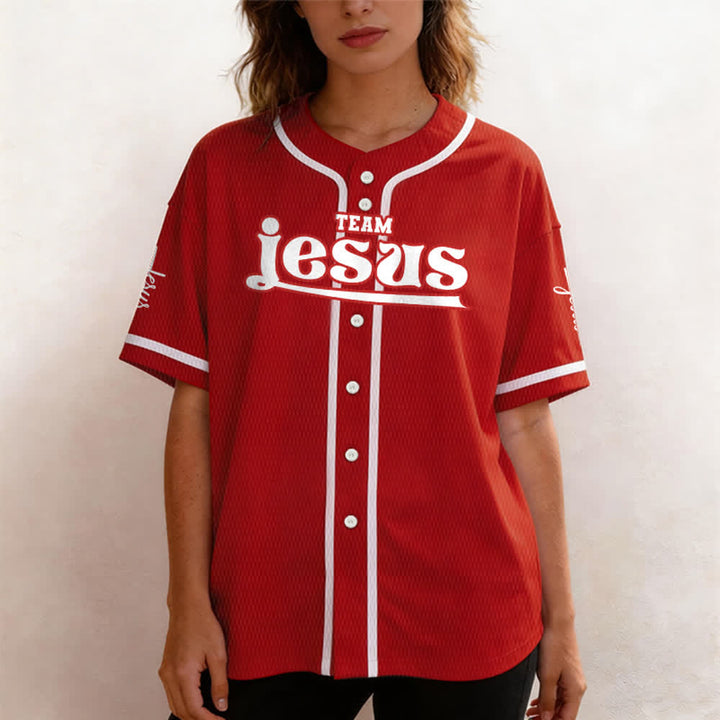 Christianartworkshop Bold Team Jesus Custom Name Number Unisex Custom Baseball Jersey - image 27