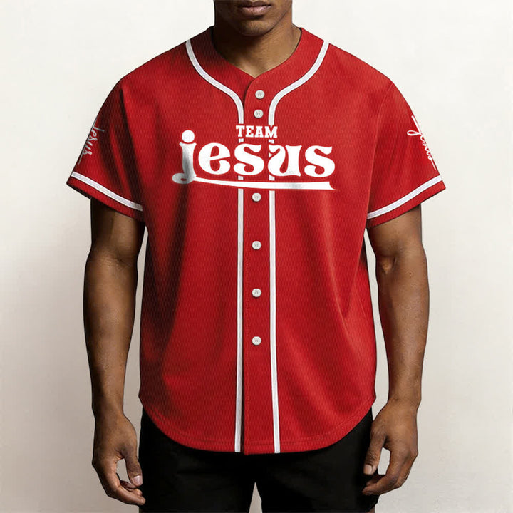 Christianartworkshop Bold Team Jesus Custom Name Number Unisex Custom Baseball Jersey - image 26