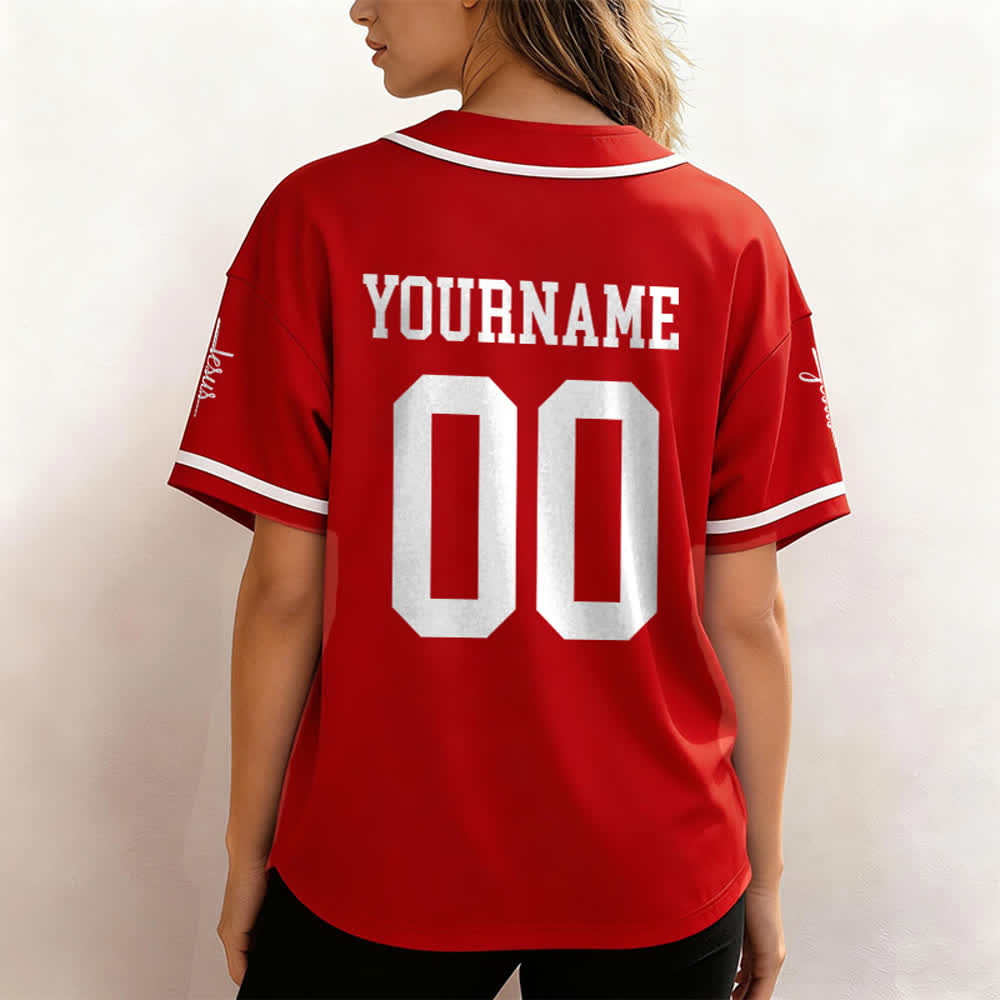 Christianartworkshop Bold Team Jesus Custom Name Number Unisex Custom Baseball Jersey - image 28