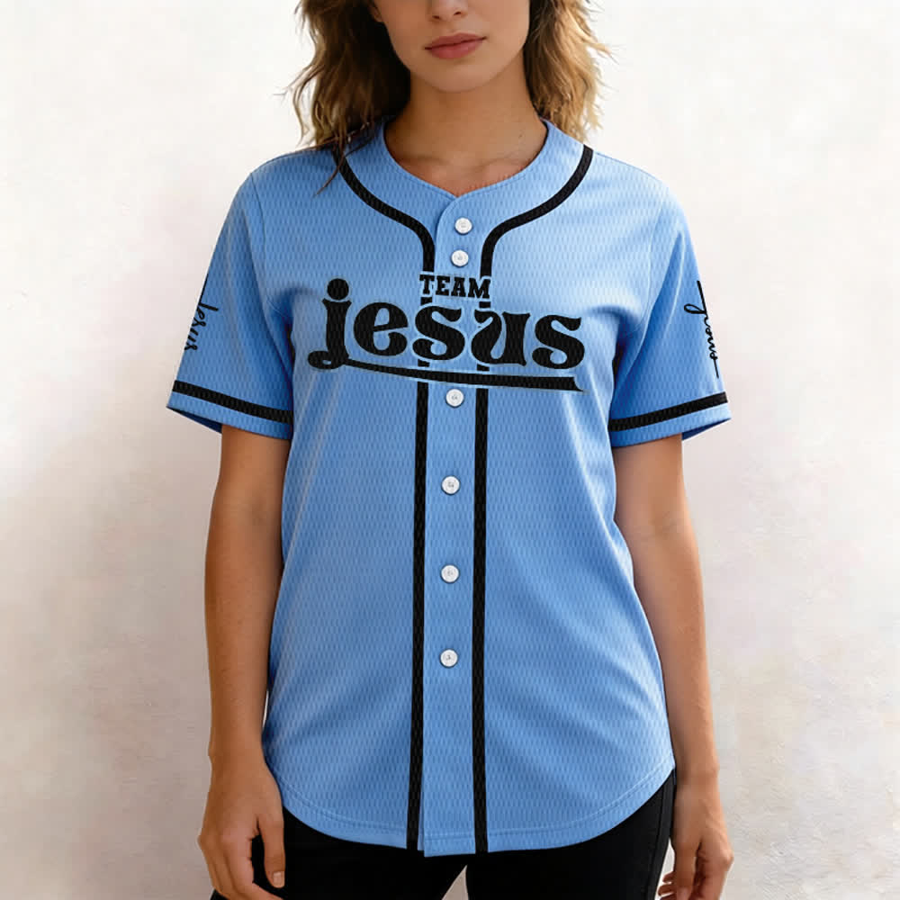 Christianartworkshop Bold Team Jesus Custom Name Number Unisex Custom Baseball Jersey - image 41