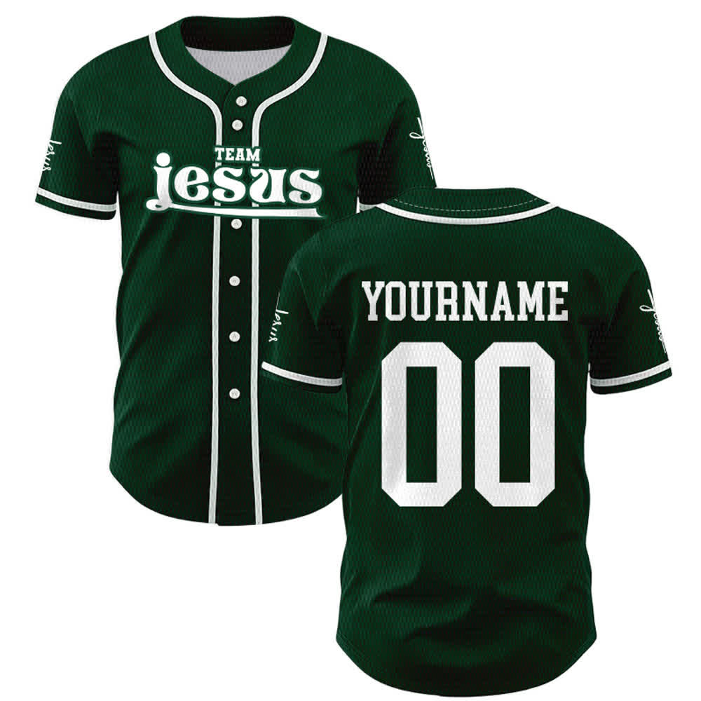 Christianartworkshop Bold Team Jesus Custom Name Number Unisex Custom Baseball Jersey - image 44