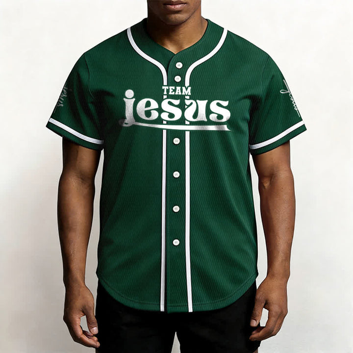 Christianartworkshop Bold Team Jesus Custom Name Number Unisex Custom Baseball Jersey - image 49