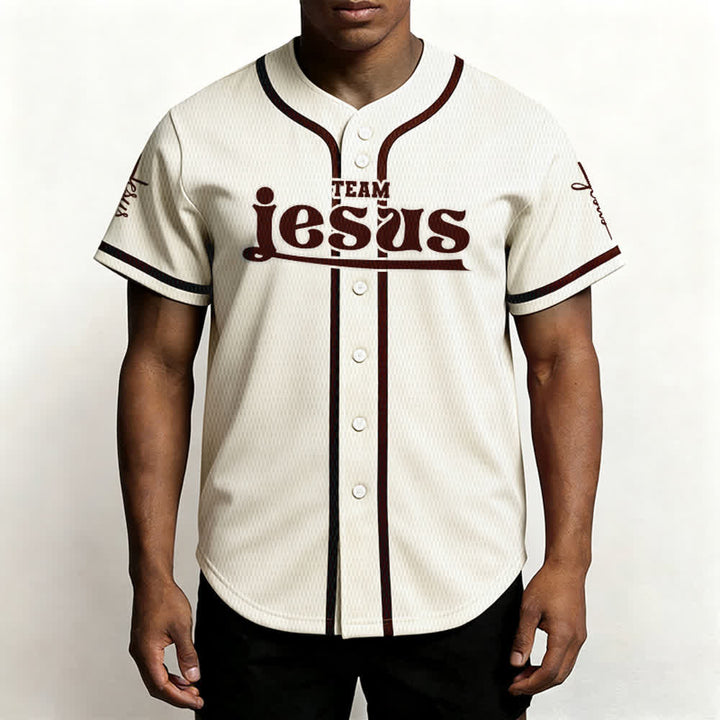 Christianartworkshop Bold Team Jesus Custom Name Number Unisex Custom Baseball Jersey - image 56
