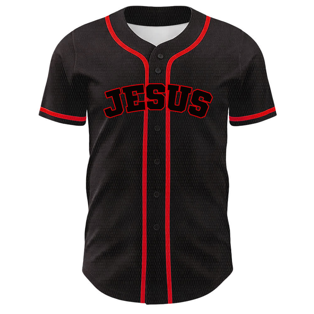 Christianartworkshop Team Jesus Number 7 Was Is Is To Come Unisex Baseball Jersey - image 14