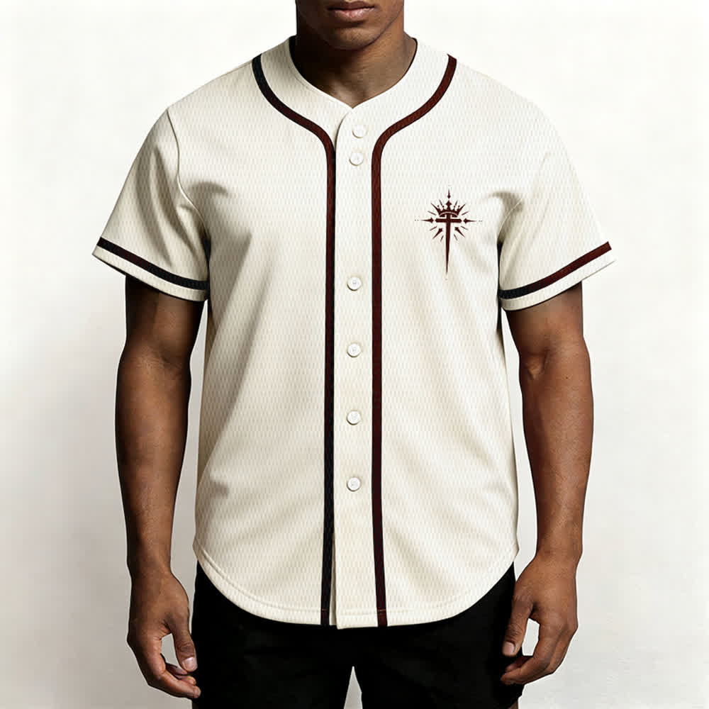 Christianartworkshop Jesus Is King Angel Wings Cross Faith Statement Custom Baseball Jersey - image 20