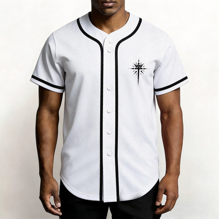 Christianartworkshop Jesus Is King Angel Wings Cross Faith Statement Custom Baseball Jersey - image 27