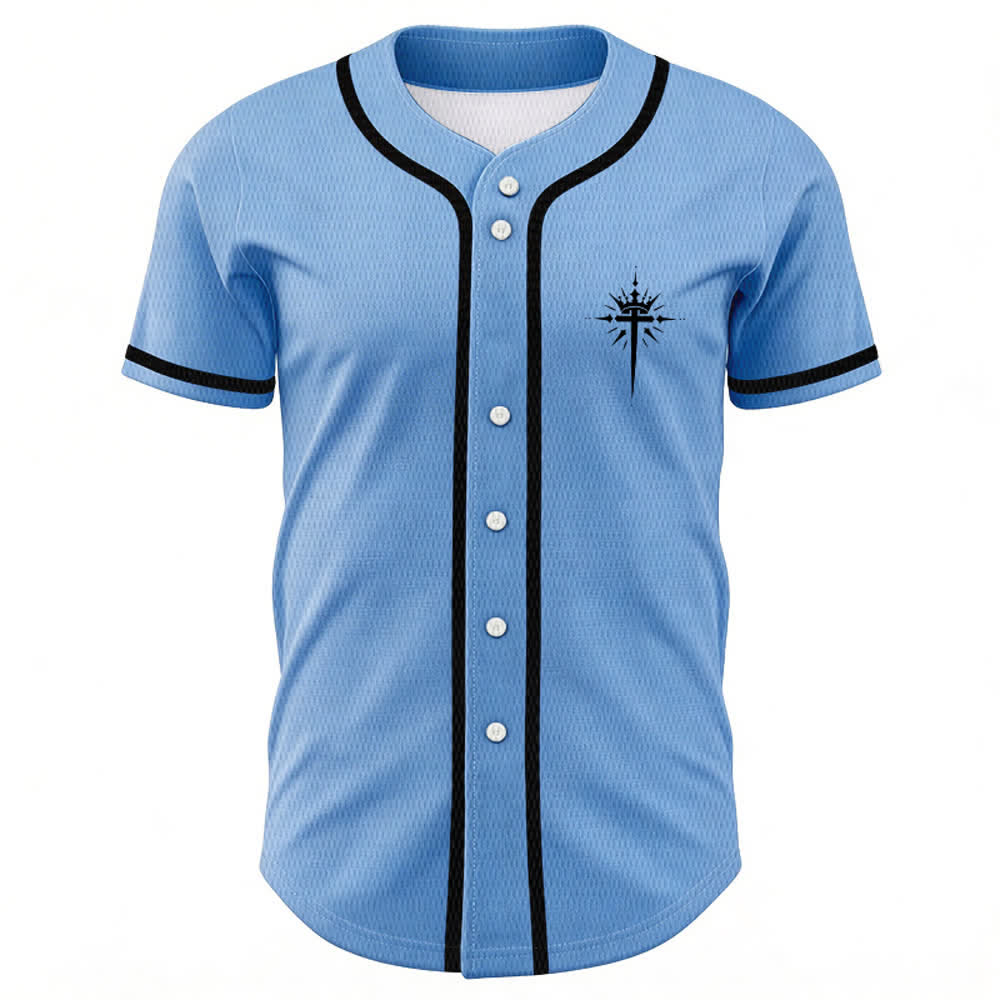 Christianartworkshop Jesus Is King Angel Wings Cross Faith Statement Custom Baseball Jersey - image 44