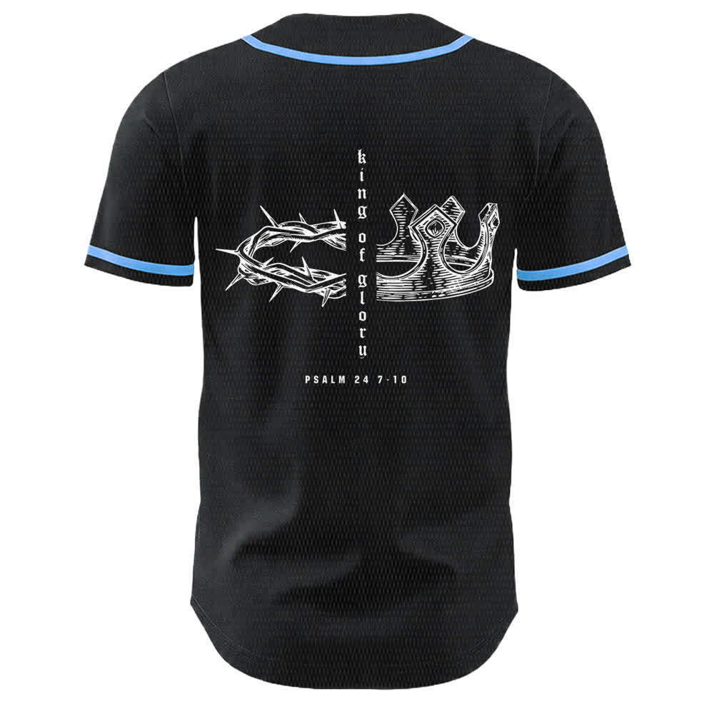 Christianartworkshop Yahweh 24 King Of Glory Psalm 24 Unisex Baseball Jersey - image 2