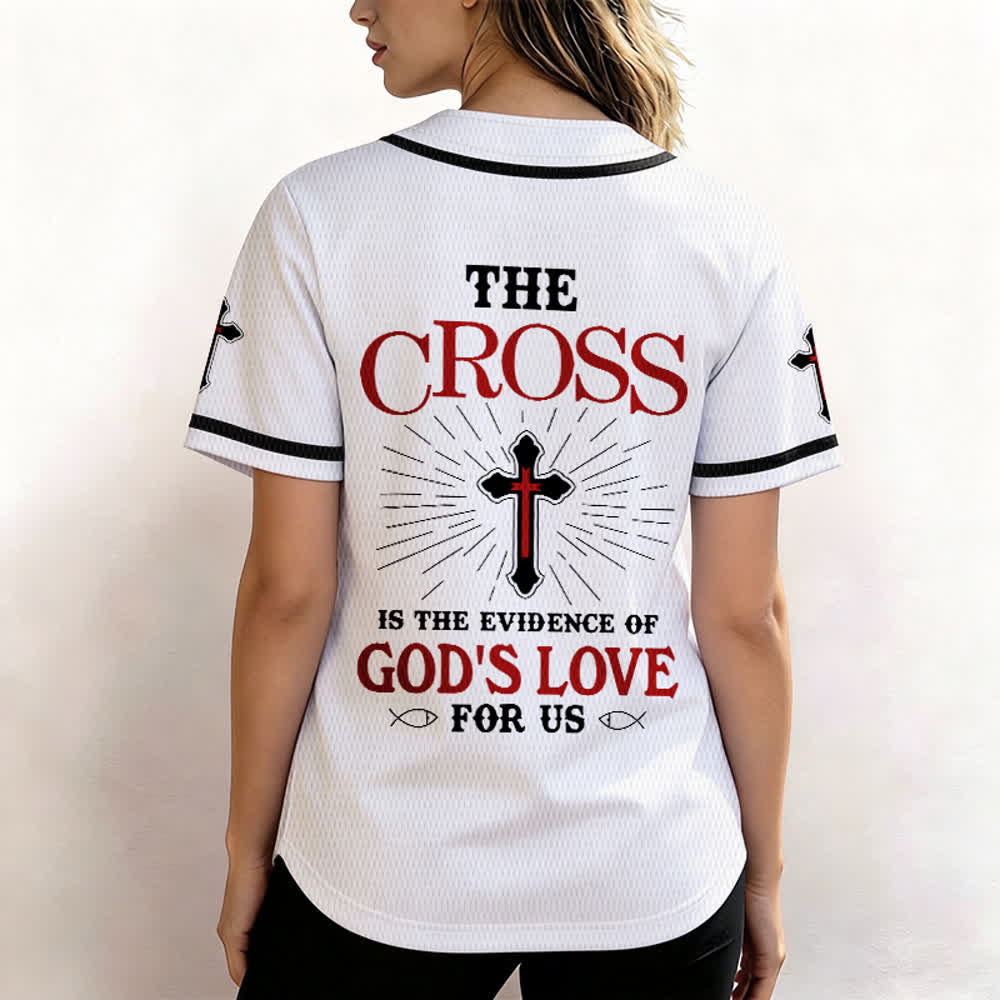 Christianartworkshop The Cross Is The Evidence Of God's Love Unisex Baseball Jersey - image 12