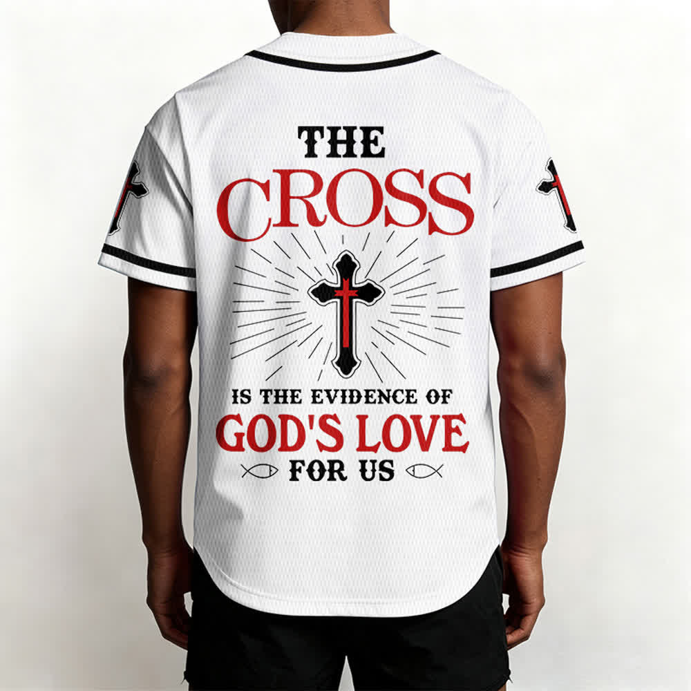 Christianartworkshop The Cross Is The Evidence Of God's Love Unisex Baseball Jersey - image 10