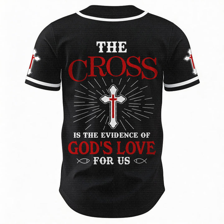 Christianartworkshop The Cross Is The Evidence Of God's Love Unisex Baseball Jersey - image 15