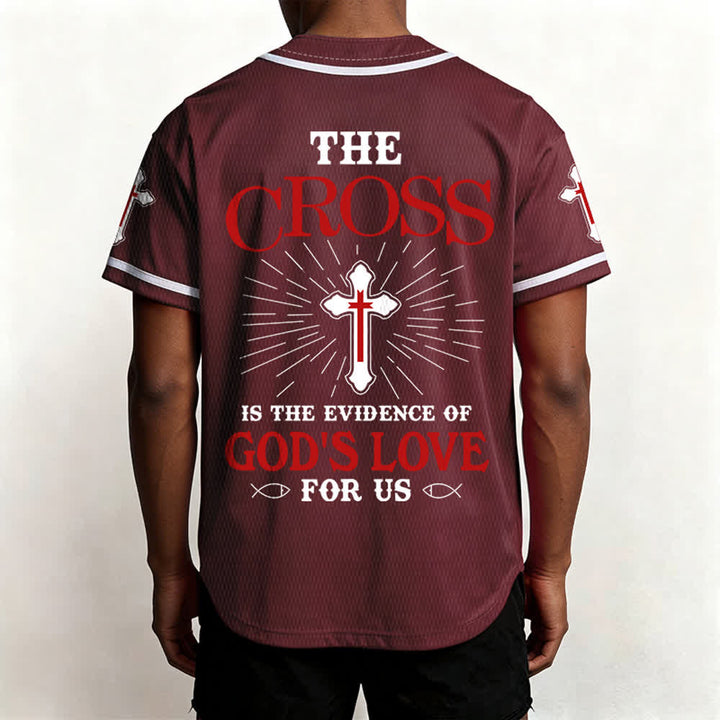 Christianartworkshop The Cross Is The Evidence Of God's Love Unisex Baseball Jersey - image 26