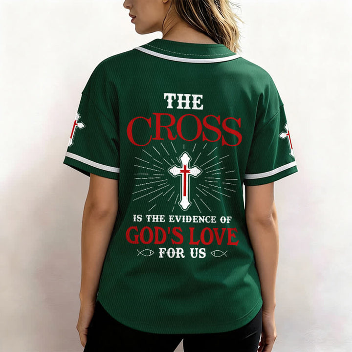 Christianartworkshop The Cross Is The Evidence Of God's Love Unisex Baseball Jersey - image 47