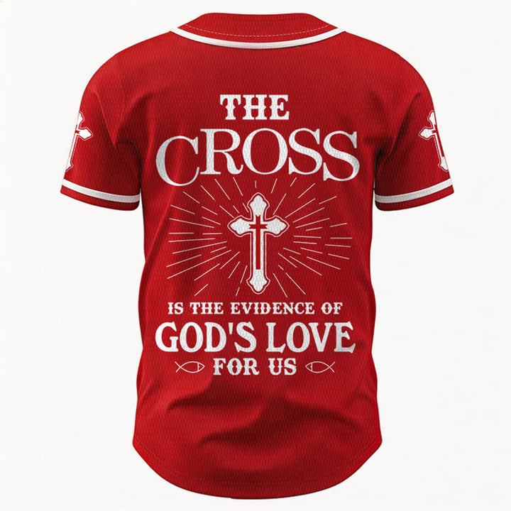Christianartworkshop The Cross Is The Evidence Of God's Love Unisex Baseball Jersey - image 50