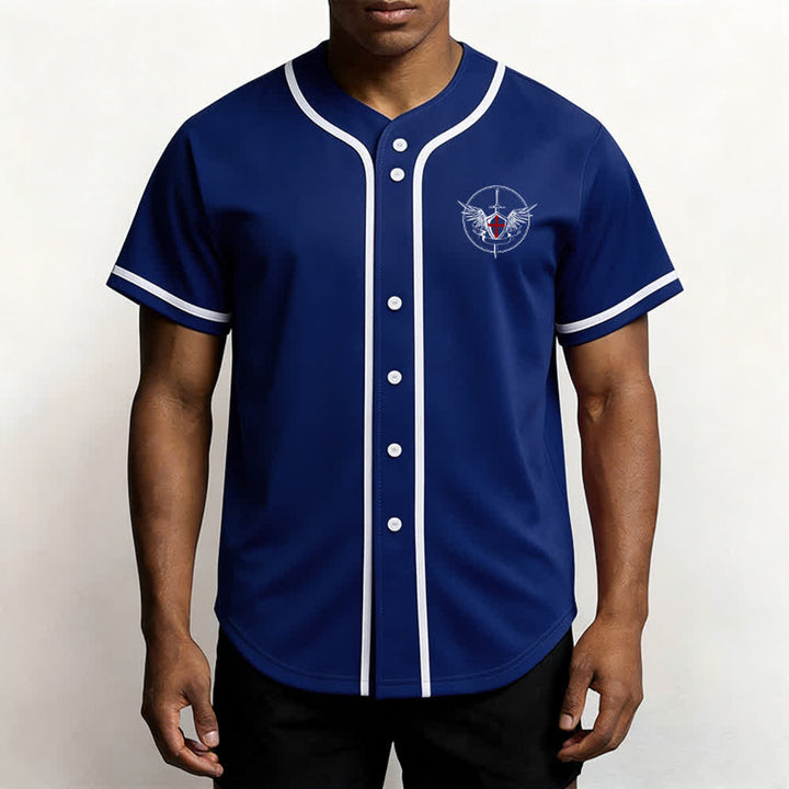 Christianartworkshop St.Michael Archangel Defend Us Unisex Baseball Jersey - image 41