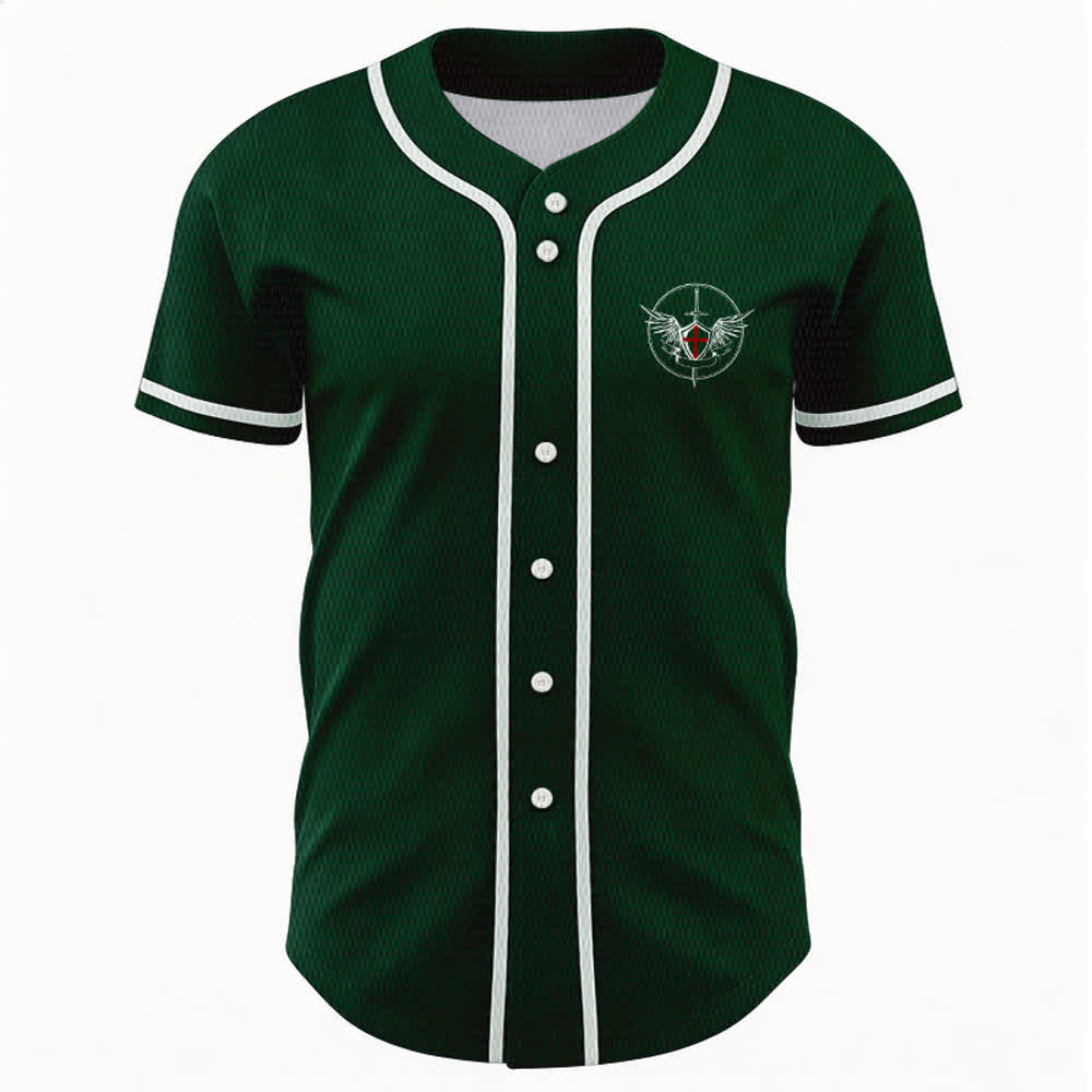 Christianartworkshop St.Michael Archangel Defend Us Unisex Baseball Jersey - image 44