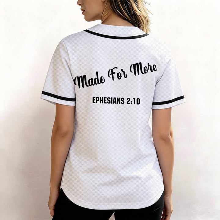 Christianartworkshop Made For More Ephesians 2:10 Unisex Baseball Jersey - image 10
