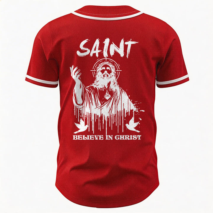 Christianartworkshop Saint Believe In Christ Unisex Baseball Jersey - image 15