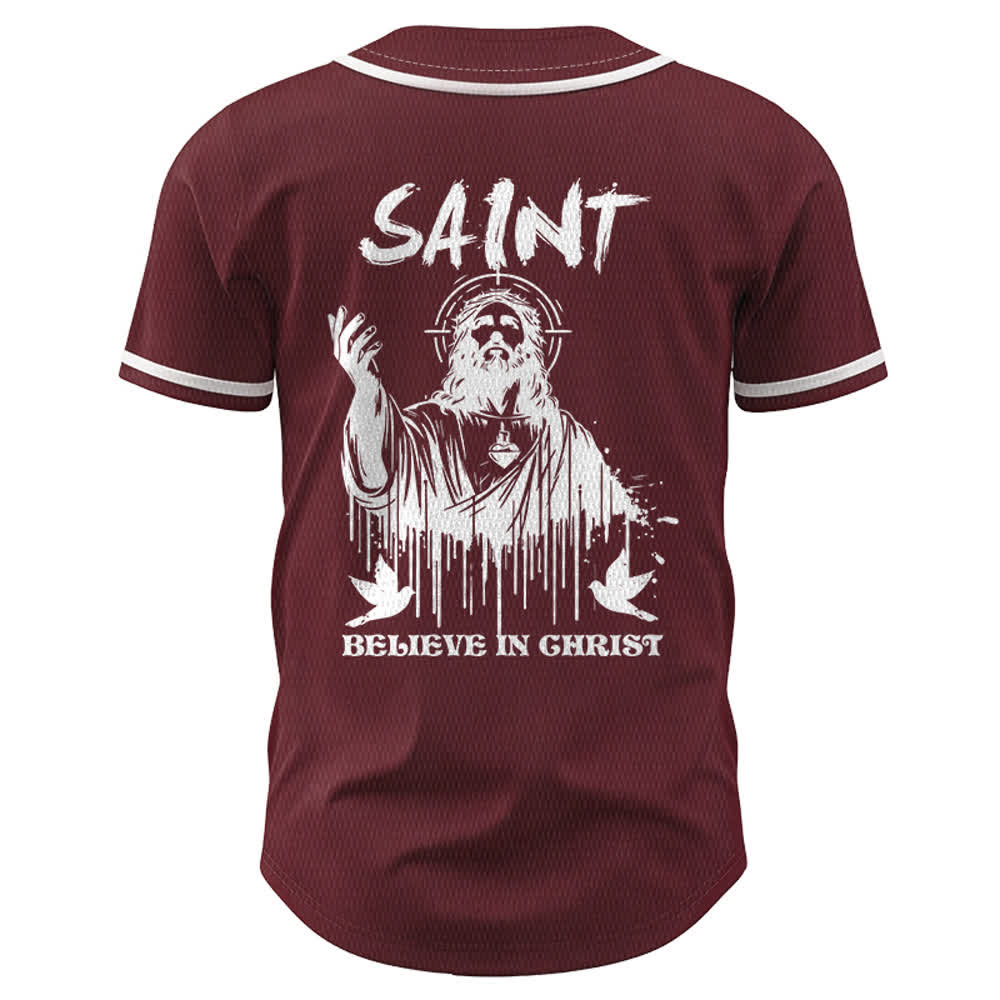 Christianartworkshop Saint Believe In Christ Unisex Baseball Jersey - image 22
