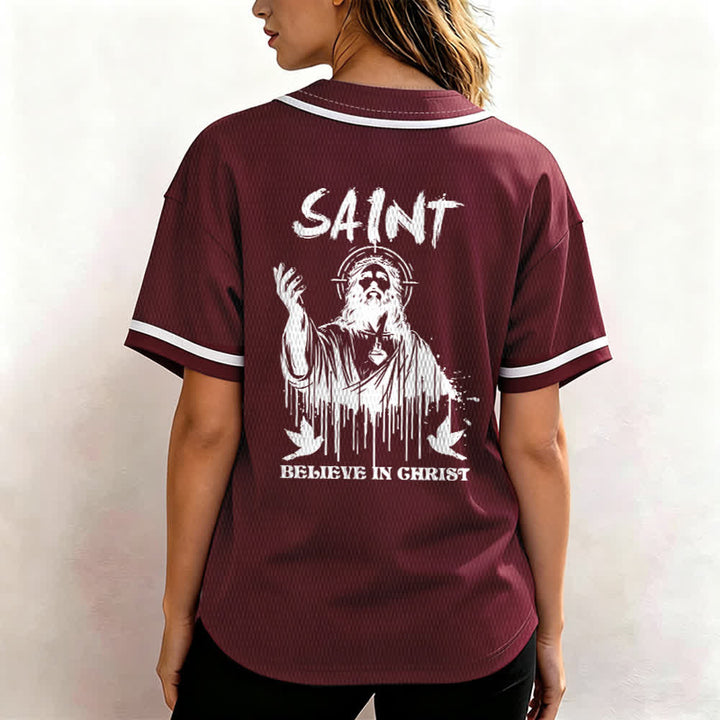 Christianartworkshop Saint Believe In Christ Unisex Baseball Jersey - image 26
