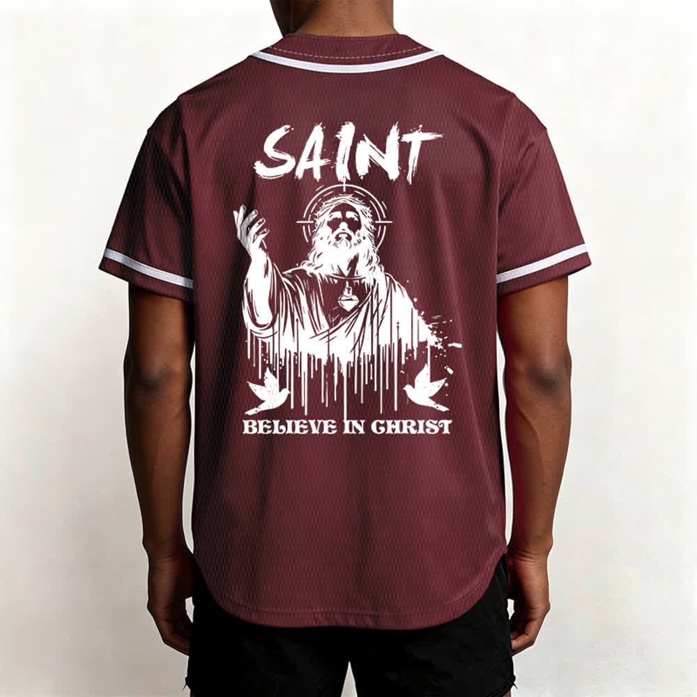 Christianartworkshop Saint Believe In Christ Unisex Baseball Jersey - image 24