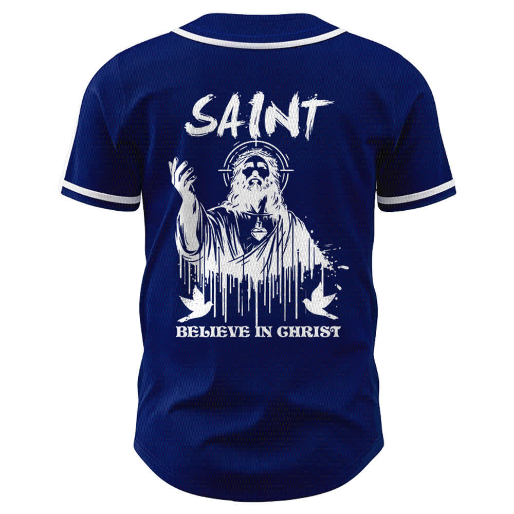 Christianartworkshop Saint Believe In Christ Unisex Baseball Jersey - image 36