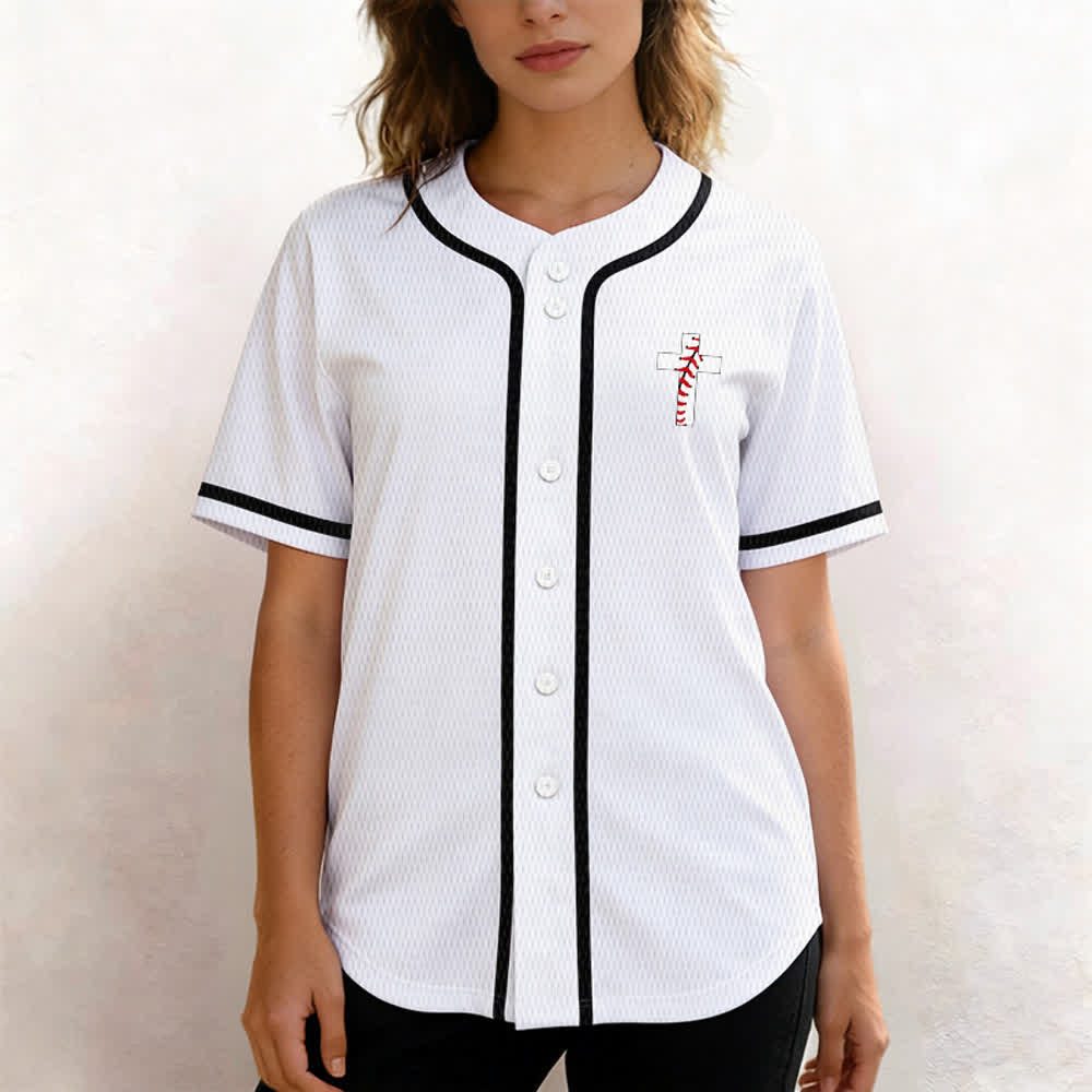 Christianartworkshop Philippians 4:13 I Can Do All Things Unisex Baseball Jersey - image 11