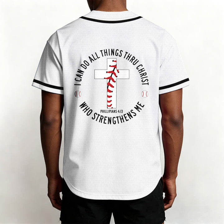 Christianartworkshop Philippians 4:13 I Can Do All Things Unisex Baseball Jersey - image 12