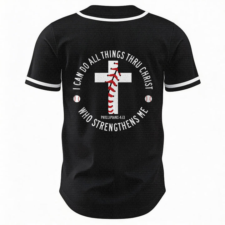 Christianartworkshop Philippians 4:13 I Can Do All Things Unisex Baseball Jersey - image 15