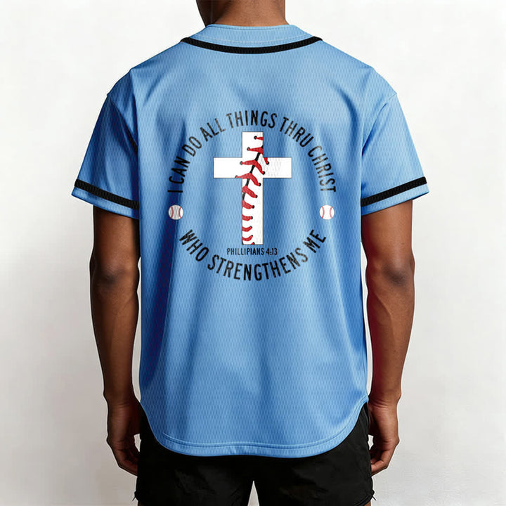 Christianartworkshop Philippians 4:13 I Can Do All Things Unisex Baseball Jersey - image 40