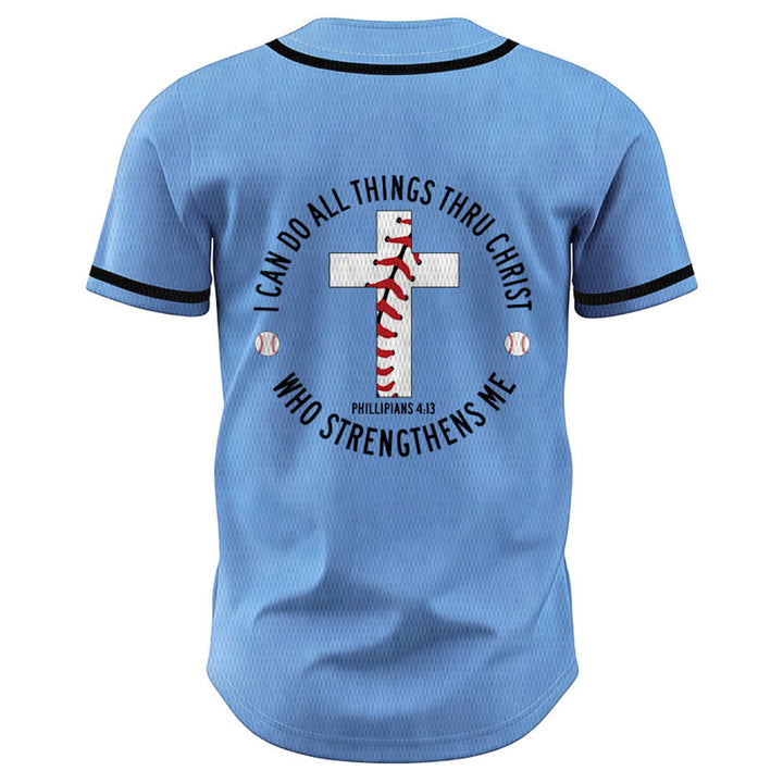 Christianartworkshop Philippians 4:13 I Can Do All Things Unisex Baseball Jersey - image 36