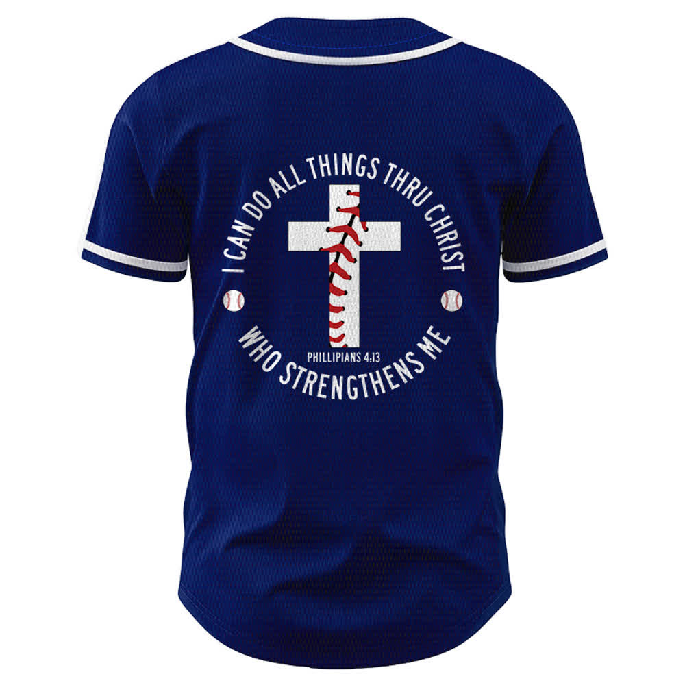 Christianartworkshop Philippians 4:13 I Can Do All Things Unisex Baseball Jersey - image 43