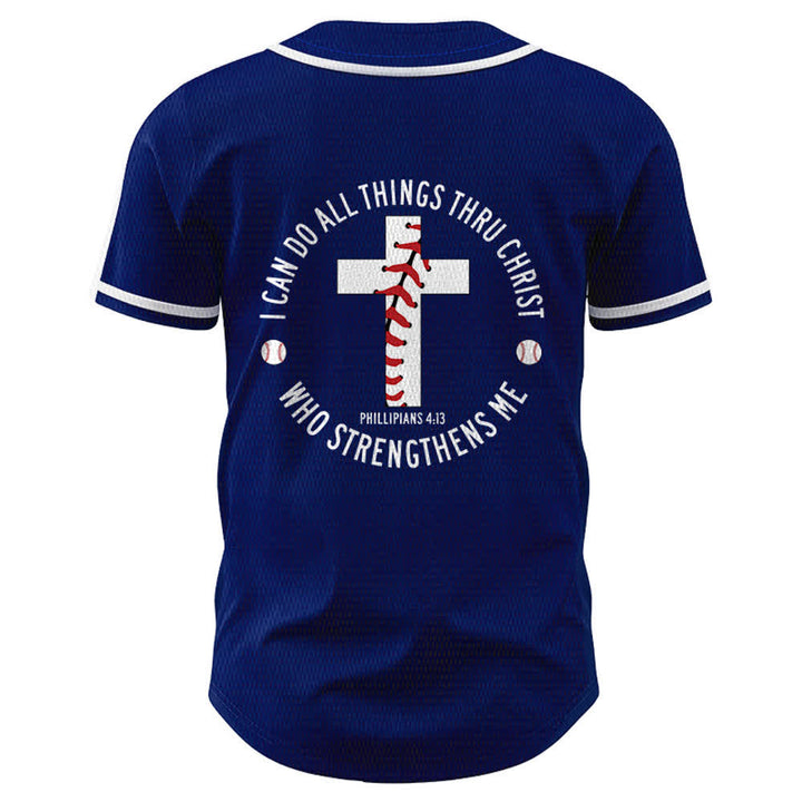 Christianartworkshop Philippians 4:13 I Can Do All Things Unisex Baseball Jersey - image 43