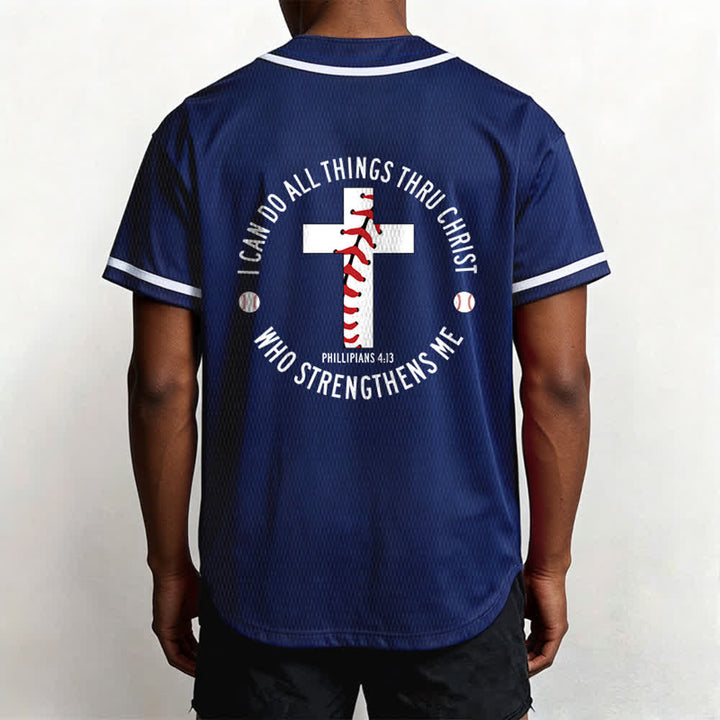 Christianartworkshop Philippians 4:13 I Can Do All Things Unisex Baseball Jersey - image 47