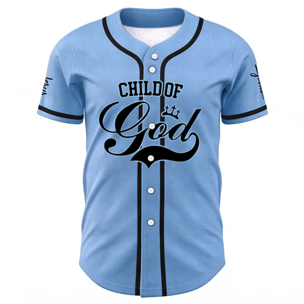Christianartworkshop Child Of God Personalized Name Number Unisex Custom Baseball Jersey - image 34