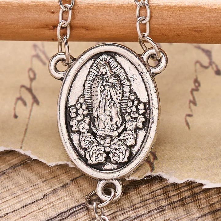 Christianartworkshop Multicolor Bead Guadalupe Rosary with Engraved Storage Case: Token of Tender Heavenly Comfort - image 6